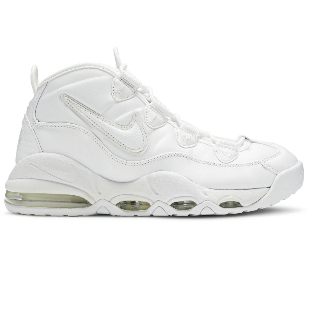 Nike Air Max UPTEMPO TRIPLE WHITE 8.5 Brand New - Picture 4 of 10
